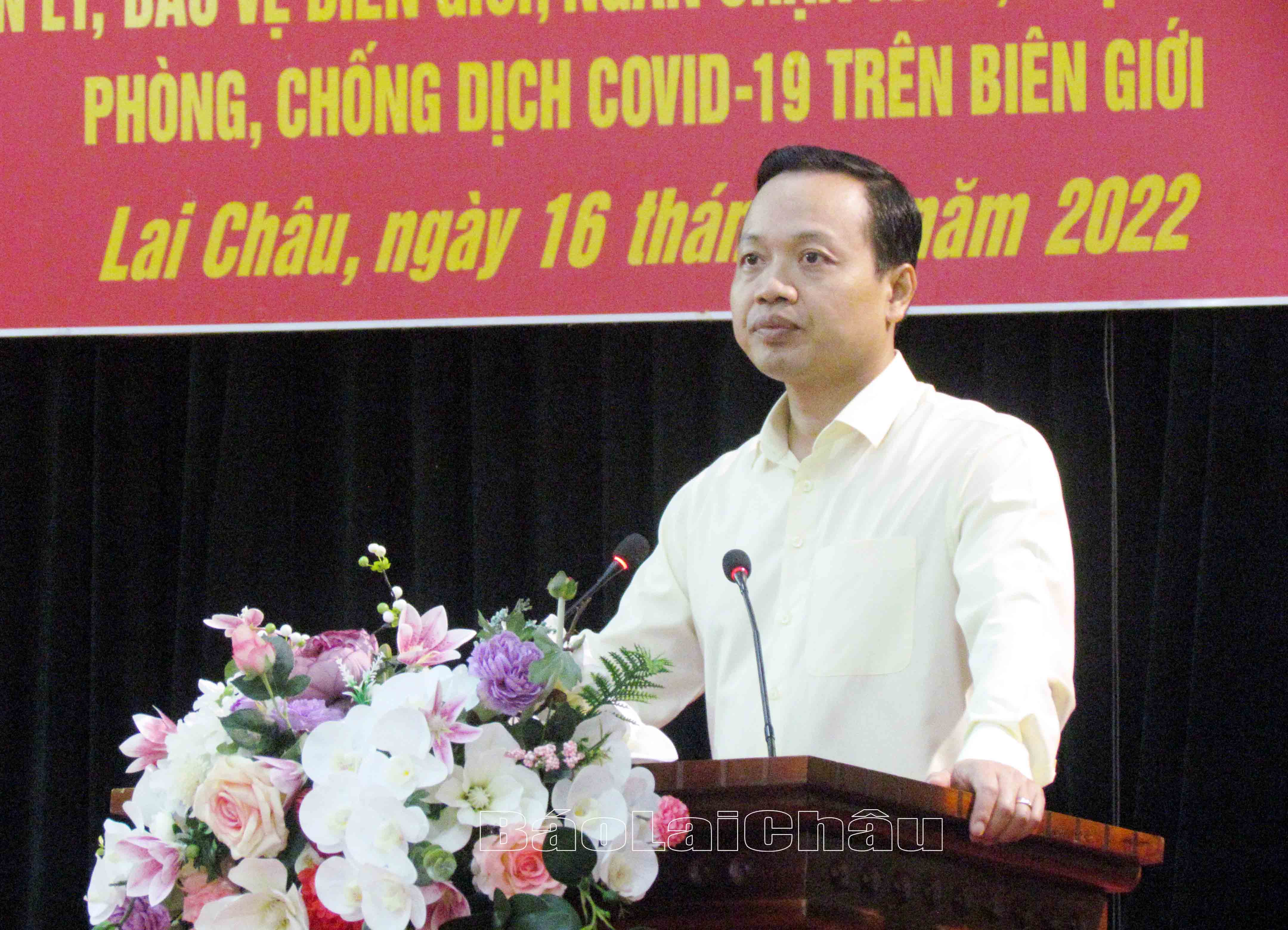 Đồng chí Trần Tiến Dũng – Phó Bí thư Tỉnh ủy, Chủ tịch UBND tỉnh phát biểu chỉ đạo Hội nghị. 